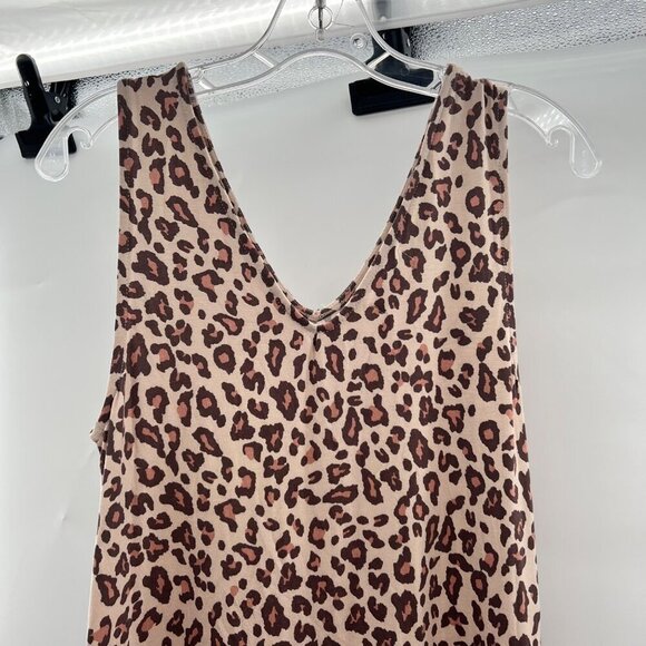 Maurices 24/7 Womens Leopard Print Sleeveless Shift Dress Knee Length Size Small - Picture 7 of 9